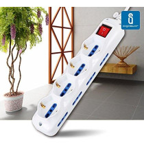 MULTIPRESA CIABATTA ELETTRICA POLIVALENTE 9 POSTI CON INTERRUTTORE CAVO DA 1,5 METRI SPINA 16A 250V 2500W PROTEZIONE BAMBINI MULTIPRESA CIABATTA ELETTRICA POLIVALENTE 9 POSTI CON INTERRUTTORE CAVO DA 1,5 METRI SPINA 16A 250V 2500W PROTEZIONE BAMBINI