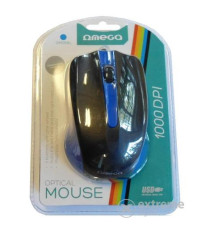 MOUSE OMEGA OTTICO NERO OM05B CON CAVO USB 125CM - 10800DPI - 2 TASTI + ROTELLA SCROLLER - DESIGN SIMMETRICO MOUSE OMEGA OTTICO NERO OM05B CON CAVO USB 125CM - 10800DPI - 2 TASTI + ROTELLA SCROLLER - DESIGN SIMMETRICO