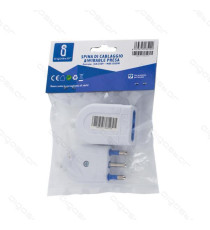 SPINA DRITTA 10A 250V 2P+T BIANCA MAX 1500W - TIPO ITALIANA - COSTRUITA CON MATERIALI DI ALTA QUALITA' - CERTIFICAZIONE CE SPINA DRITTA 10A 250V 2P+T BIANCA MAX 1500W - TIPO ITALIANA - COSTRUITA CON MATERIALI DI ALTA QUALITA' - CERTIFICAZIONE CE