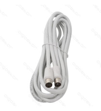 CAVO ANTENNA TV 1,5MT MASCHIO/FEMMINA BIANCO CERTIFICAZIONE CE  CAVO ANTENNA TV 1,5MT MASCHIO/FEMMINA BIANCO CERTIFICAZIONE CE