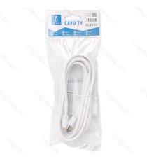 CAVO ANTENNA TV 1,5MT MASCHIO/FEMMINA BIANCO CERTIFICAZIONE CE  CAVO ANTENNA TV 1,5MT MASCHIO/FEMMINA BIANCO CERTIFICAZIONE CE