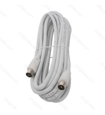 CAVO ANTENNA TV 3MT MASCHIO/FEMMINA BIANCO CERTIFICAZIONE CE  CAVO ANTENNA TV 3MT MASCHIO/FEMMINA BIANCO CERTIFICAZIONE CE