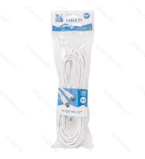 CAVO ANTENNA TV 5MT MASCHIO/FEMMINA BIANCO CERTIFICAZIONE CE  CAVO ANTENNA TV 5MT MASCHIO/FEMMINA BIANCO CERTIFICAZIONE CE