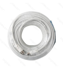 CAVO ANTENNA TV 15MT MASCHIO/FEMMINA BIANCO CERTIFICAZIONE CE 