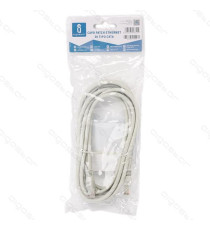 CAVO DI RETE LAN ETHERNET 1,8MT CAT.6 GRIGIO CAVO PATCH CERTIFICAZIONE CE  CAVO DI RETE LAN ETHERNET 1,8MT CAT.6 GRIGIO CAVO PATCH CERTIFICAZIONE CE