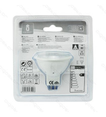 FARETTO LED GU10 A5 6W 390 LUMEN - 3000K LUCE CALDA MISURA D50*H55mm CRI? 80ra 220 - 240v