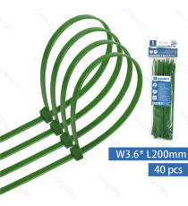 FASCETTA FERMACAVO IN NYLON 3,6mmX200mm NERA - CONFEZIONE DA 40 PEZZI - NYLON 66 - FASCETTE FERMACAVI FASCETTA FERMACAVO IN NYLON 3,6mmX200mm NERA - CONFEZIONE DA 40 PEZZI - NYLON 66 - FASCETTE FERMACAVI