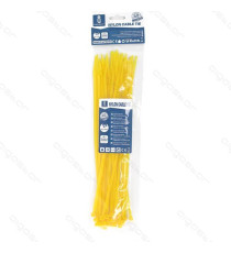 FASCETTA FERMACAVO IN NYLON 3,6mmX200mm GIALLA - CONFEZIONE DA 40 PEZZI - NYLON 66 - FASCETTE FERMACAVI FASCETTA FERMACAVO IN NYLON 3,6mmX200mm GIALLA - CONFEZIONE DA 40 PEZZI - NYLON 66 - FASCETTE FERMACAVI