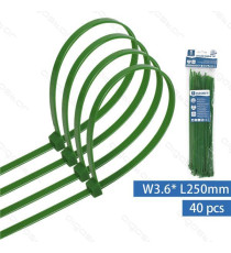 FASCETTA FERMACAVO IN NYLON 3,6mmX250mm NERA - CONFEZIONE DA 40 PEZZI - NYLON 66 - FASCETTE FERMACAVI FASCETTA FERMACAVO IN NYLON 3,6mmX250mm NERA - CONFEZIONE DA 40 PEZZI - NYLON 66 - FASCETTE FERMACAVI
