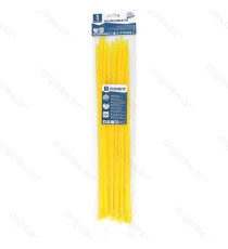 FASCETTA FERMACAVO IN NYLON 4,8mmX250mm GIALLA - CONFEZIONE DA 30 PEZZI - NYLON 66 - FASCETTE FERMACAVI FASCETTA FERMACAVO IN NYLON 4,8mmX250mm GIALLA - CONFEZIONE DA 30 PEZZI - NYLON 66 - FASCETTE FERMACAVI