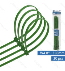 FASCETTA FERMACAVO IN NYLON 4,8mmX350mm NERA - CONFEZIONE DA 30 PEZZI - NYLON 66 - FASCETTE FERMACAVI FASCETTA FERMACAVO IN NYLON 4,8mmX350mm NERA - CONFEZIONE DA 30 PEZZI - NYLON 66 - FASCETTE FERMACAVI