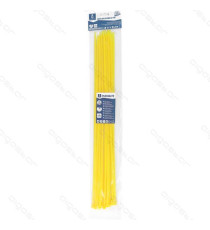 FASCETTA FERMACAVO IN NYLON 4,8mmX350mm GIALLA - CONFEZIONE DA 30 PEZZI - NYLON 66 - FASCETTE FERMACAVI FASCETTA FERMACAVO IN NYLON 4,8mmX350mm GIALLA - CONFEZIONE DA 30 PEZZI - NYLON 66 - FASCETTE FERMACAVI