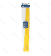 FASCETTA FERMACAVO IN NYLON 7,2mmX350mm GIALLA - CONFEZIONE DA 20 PEZZI - NYLON 66 - FASCETTE FERMACAVI FASCETTA FERMACAVO IN NYLON 7,2mmX350mm GIALLA - CONFEZIONE DA 20 PEZZI - NYLON 66 - FASCETTE FERMACAVI