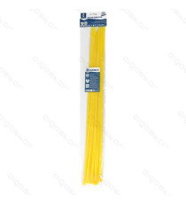 FASCETTA FERMACAVO IN NYLON 7,2mmX450mm GIALLA - CONFEZIONE DA 20 PEZZI - NYLON 66 - FASCETTE FERMACAVI FASCETTA FERMACAVO IN NYLON 7,2mmX450mm GIALLA - CONFEZIONE DA 20 PEZZI - NYLON 66 - FASCETTE FERMACAVI