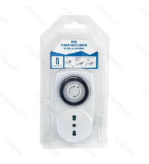 PRESA TEMPORIZZATA CON TIMER MECCANICO GIORNALIERO PRESA 16A Max 3680W - MISURA L7.2*W8.7*H11.8cm PRESA TEMPORIZZATA CON TIMER MECCANICO GIORNALIERO PRESA 16A Max 3680W - MISURA L7.2*W8.7*H11.8cm