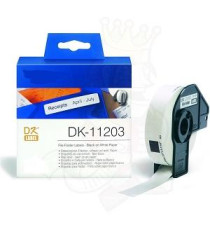 ETICHETTE BROTHER DK11203 17mmX87mm COMPATIBILI BIANCHE ROTOLO DA 300 PZ PER BROTHER QL1000 1050 1060 WHITE DK-11203
