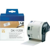 ETICHETTE BROTHER DK11209 62mmX29mm COMPATIBILI BIANCHE ROTOLO DA 800 PZ PER BROTHER QL1000 1050 1060 WHITE DK-11209