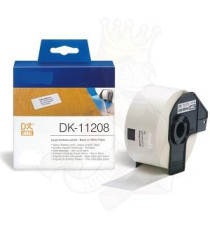ETICHETTE BROTHER DK11208 38mmX90mm COMPATIBILI BIANCHE ROTOLO DA 400 PZ PER BROTHER QL1000 1050 1060 WHITE DK-11208 ETICHETTE BROTHER DK11208 38mmX90mm COMPATIBILI BIANCHE ROTOLO DA 400 PZ PER BROTHER QL1000 1050 1060 WHITE DK-11208