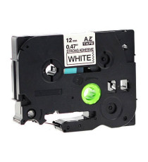 CASSETTA NASTRO TZ-S221 COMPATIBILE BROTHER LAMINATO NERO/BIANCO 9mmX8m TZe-S221 (NERO SU BIANCO) EXTRA STRONG