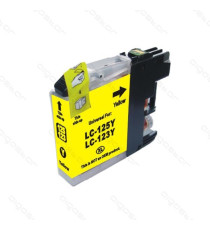 CARTUCCIA LC123 GIALLO COMPATIBILE PER BROTHER 20MLfor DCP-J4110W,J752DW,MFC-J4410,J4510 LC-123 CAPACITA 10ML