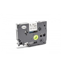 CASSETTA NASTRO TZ-M631 COMPATIBILE BROTHER LAMINATO NERO/AREGENTO OPACO 12mmX8m TZe-M931 (NERO SU ARGENTO OPACO)