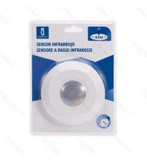 SENSORE DI MOVIMENTO A INFRAROSSI MOD.1 BIANCO MISURA D108xH25mm - DISTANZA RILEVAMENTO MAX 8MT - REGOLAZIONE DA 3 A 2000 LUX SENSORE DI MOVIMENTO A INFRAROSSI MOD.1 BIANCO MISURA D108xH25mm - DISTANZA RILEVAMENTO MAX 8MT - REGOLAZIONE DA 3 A 2000 LUX