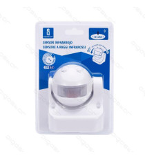 SENSORE DI MOVIMENTO A INFRAROSSI MOD.2 BIANCO MISURA L70*W55*H77mm - DISTANZA RILEVAMENTO 12MT - REGOLAZIONE DA 10 A 2000 LUX SENSORE DI MOVIMENTO A INFRAROSSI MOD.2 BIANCO MISURA L70*W55*H77mm - DISTANZA RILEVAMENTO 12MT - REGOLAZIONE DA 10 A 2000 LUX