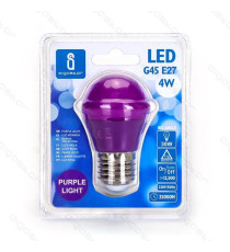 LAMPADINA LED LUCE ARANCIONE A5 G45 4W ATTACCO E27 - GRANDE ANGOLO 230 MISURA D45*H80mm (EQUIVALENTE A 30W AD INCADESCENZA) LAMPADINA LED LUCE ARANCIONE A5 G45 4W ATTACCO E27 - GRANDE ANGOLO 230 MISURA D45*H80mm (EQUIVALENTE A 30W AD INCADESCENZA)