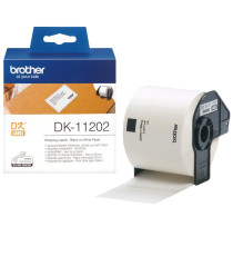 ETICHETTE DK11202 62mmX100mm COMPATIBILI BIANCHE ROTOLO DA 300 PZ PER BROTHER QL1000 1050 1060 WHITE DK-11202 CON SUPPORTO