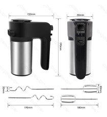 MIXER DA CUCINA IN ACCIAO INOX - POTENTE 300W - 6 VELOCITA' - PULSANTE TURBO - FREE BPA - L190*W85*H152mm - CERTIFICATO AIGOSTAR MIXER DA CUCINA IN ACCIAO INOX - POTENTE 300W - 6 VELOCITA' - PULSANTE TURBO - FREE BPA - L190*W85*H152mm - CERTIFICATO AIGOSTAR