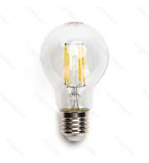 LAMPADINA LED FILAMENTO A60 4W ATTACCO E27 470 LUMEN 2700K LUCE CALDA D60*H105mm ANGOLO 360 GRADI EQUIVALE A 40W AD INCADESCENZA LAMPADINA LED FILAMENTO A60 4W ATTACCO E27 470 LUMEN 2700K LUCE CALDA D60*H105mm ANGOLO 360 GRADI EQUIVALE A 40W AD INCADESCENZA