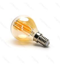 LAMPADINA LED FILAMENTO AMBRATA G45 4W ATTACCO E14 420 LUMEN 2200K LUCE CALDA D45*H78mm ANGOLO 360° EQUIVALE 37W INCADESCENZA LAMPADINA LED FILAMENTO AMBRATA G45 4W ATTACCO E14 420 LUMEN 2200K LUCE CALDA D45*H78mm ANGOLO 360° EQUIVALE 37W INCADESCENZA