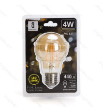 LAMPADINA LED FILAMENTO AMBRATA G45 4W ATTACCO E27 420 LUMEN 2200K LUCE CALDA D45*H73mm ANGOLO 360° EQUIVALE 37W INCADESCENZA LAMPADINA LED FILAMENTO AMBRATA G45 4W ATTACCO E27 420 LUMEN 2200K LUCE CALDA D45*H73mm ANGOLO 360° EQUIVALE 37W INCADESCENZA