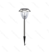 LAMPADA SOLARE DA GIARDINO LED  0,08W 1,5 LUMEN 6500K LUCE FREDDA L125*W125*H366mm 2V - LAMPADE SOLARE IMPERMEABILE IN ACCIAIO