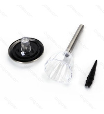 LAMPADA SOLARE DA GIARDINO LED  0,08W 1,5 LUMEN 6500K LUCE FREDDA L125*W125*H366mm 2V - LAMPADE SOLARE IMPERMEABILE IN ACCIAIO