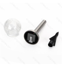 LAMPADA SOLARE DA GIARDINO LED  0,08W 1,5 LUMEN 6500K LUCE FREDDA L125*W125*H366mm 2V - LAMPADE SOLARE IMPERMEABILE IN ACCIAIO