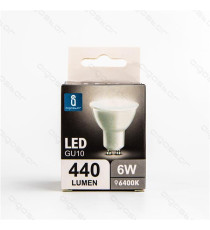 FARETTO LED GU10 A5 8W 560 LUMEN COLOR BOX 3000K LUCE CALDA MISURA D50*H55mm EQUIVALE A 55W INCANDESCENZA  FARETTO LED GU10 A5 8W 560 LUMEN COLOR BOX 3000K LUCE CALDA MISURA D50*H55mm EQUIVALE A 55W INCANDESCENZA