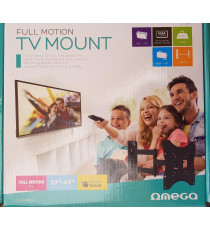 SUPPORTO STAFFA PORTA TV OMEGA OUTV200FM DA 23 A 42 POLLICI FULL MOTION GRIP - DA 23" A 42" - PORTATA 30KG VESA MAX 200x200MM SUPPORTO STAFFA PORTA TV OMEGA OUTV200FM DA 23 A 42 POLLICI FULL MOTION GRIP - DA 23" A 42" - PORTATA 30KG VESA MAX 200x200MM