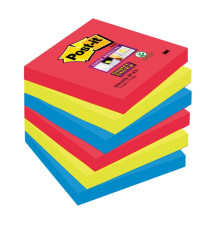 Blocco foglietti Post it  Super Sticky - colore Bora Bora - 76 x 76 mm - 90 fogli - Post it Blocco foglietti Post it  Super Sticky - colore Bora Bora - 76 x 76 mm - 90 fogli - Post it