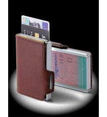 PORTA TESSERE MONDRAGHI ELEGANCE BROWN - MINI WALLET IN PELLE CON PROTEZIONE RFID - 9 TESSERE CARDS + BANCONOTE MADE IN ITALY PORTA TESSERE MONDRAGHI ELEGANCE BROWN - MINI WALLET IN PELLE CON PROTEZIONE RFID - 9 TESSERE CARDS + BANCONOTE MADE IN ITALY