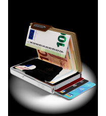 PORTA TESSERE MONDRAGHI ELEGANCE BROWN - MINI WALLET IN PELLE CON PROTEZIONE RFID - 9 TESSERE CARDS + BANCONOTE MADE IN ITALY PORTA TESSERE MONDRAGHI ELEGANCE BROWN - MINI WALLET IN PELLE CON PROTEZIONE RFID - 9 TESSERE CARDS + BANCONOTE MADE IN ITALY
