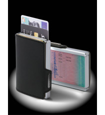 PORTA TESSERE MONDRAGHI ELEGANCE BLACK - MINI WALLET IN PELLE CON PROTEZIONE RFID - 9 TESSERE CARDS + BANCONOTE MADE IN ITALY PORTA TESSERE MONDRAGHI ELEGANCE BLACK - MINI WALLET IN PELLE CON PROTEZIONE RFID - 9 TESSERE CARDS + BANCONOTE MADE IN ITALY