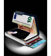 Porta tessere Mondraghi ELEGANCE CUT BLUE,mini wallet in pelle con protezione RFID,fino a 9 tessere + banconote Made in Italy Porta tessere Mondraghi ELEGANCE CUT BLUE,mini wallet in pelle con protezione RFID,fino a 9 tessere + banconote Made in Italy