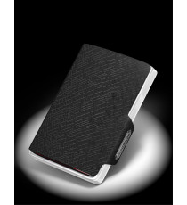PORTA TESSERE MONDRAGHI ELEGANCE CUT BLACK - MINI WALLET IN PELLE CON PROTEZIONE RFID 9 TESSERE CARDS + BANCONOTE MADE IN ITALY PORTA TESSERE MONDRAGHI ELEGANCE CUT BLACK - MINI WALLET IN PELLE CON PROTEZIONE RFID 9 TESSERE CARDS + BANCONOTE MADE IN ITALY