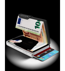 PORTA TESSERE MONDRAGHI ELEGANCE CUT BLACK - MINI WALLET IN PELLE CON PROTEZIONE RFID 9 TESSERE CARDS + BANCONOTE MADE IN ITALY PORTA TESSERE MONDRAGHI ELEGANCE CUT BLACK - MINI WALLET IN PELLE CON PROTEZIONE RFID 9 TESSERE CARDS + BANCONOTE MADE IN ITALY