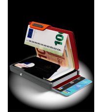 PORTA TESSERE MONDRAGHI SAFFIANO ORANGE - MINI WALLET IN PELLE CON PROTEZIONE RFID - 9 TESSERE CARDS + BANCONOTE MADE IN ITALY PORTA TESSERE MONDRAGHI SAFFIANO ORANGE - MINI WALLET IN PELLE CON PROTEZIONE RFID - 9 TESSERE CARDS + BANCONOTE MADE IN ITALY