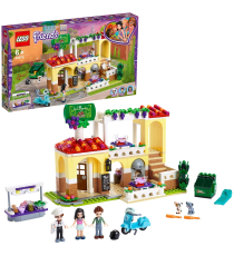 Lego Friends - Il Ristorante di Heartlake City - Set Pizzeria con 3 Mini-Doll, Scooter e 2 Figure di Gatti - 41379