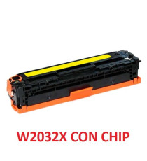 TONER W2032X GIALLO CON CHIP COMPATIBILE 415X PER HP Color LaserJet Pro M454 ,M479 W2032A 415A CAPACITA 6.000 PAGINE