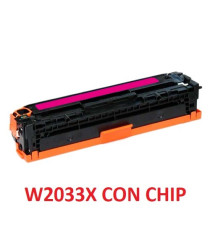 TONER W2033X MAGENTA CON CHIP COMPATIBILE 415X PER HP Color LaserJet Pro M454 ,M479 W2033A 415A CAPACITA 6.000 PAGINE