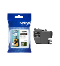 ORIGINALE BROTHER LC421XLBK NERA ALTA CAPACITA' CARTUCCIA PER BROTHER DCP-J1050DW,J1140DW,MFC-J1010DW LC-421XL 500 PAGINE